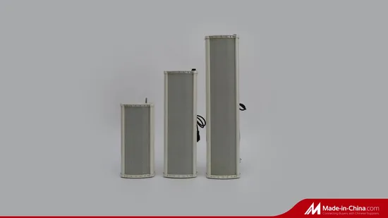 8인치 및 혼 트위터 소형 PA 야외 컬럼 오디오 시스템 스피커