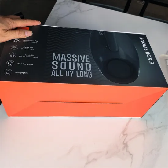 Super Booms Box 3 휴대용 무선 블루투스 스피커 방수 PC 컬럼 야외 음악 플레이어