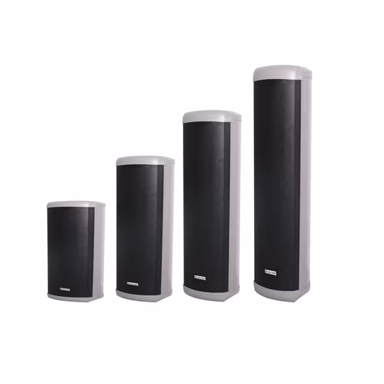 10W/20W/30W/40W 고출력 100V 스타일리시한 야외 방수 알루미늄 벽걸이형 컬럼 스피커 (PA, BGM, 음악, 공공 시스템용)